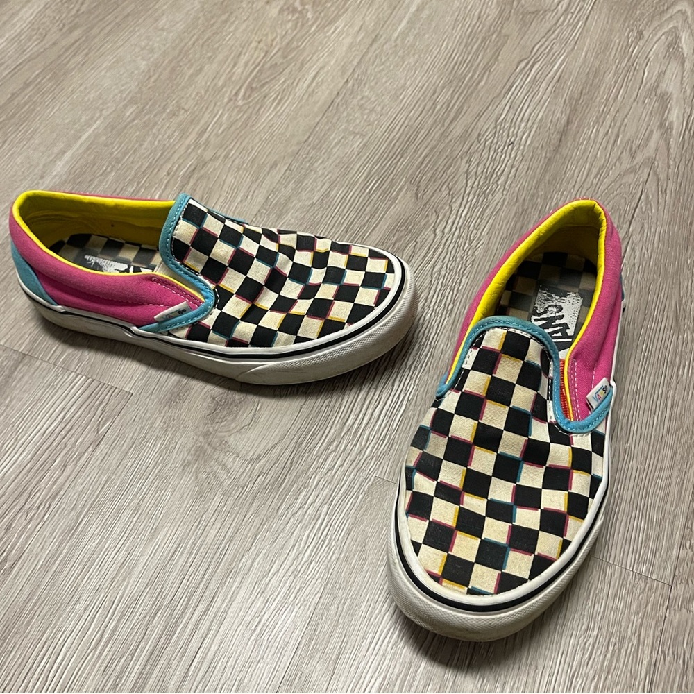 Vans Slip-On Checkerboard Skate Shoe - Size 6.5